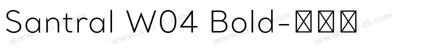 Santral W04 Bold字体转换